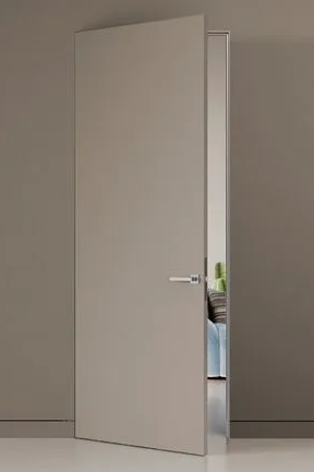 Скрытая дверь ИНВИЗИБЛ наружное открывание грунтованная кромка 600х2000
