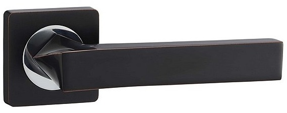 Дверная ручка Vantage V04  BL Черный с патиной