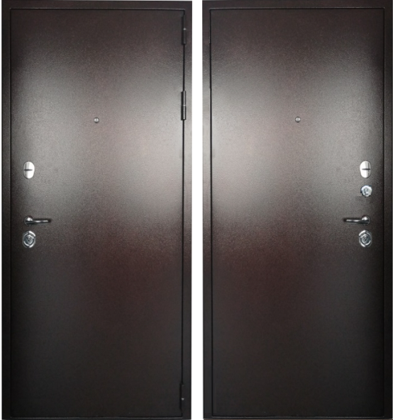 Входная дверь Страж 3К Броня металл Антик медь 960х2050 Левое