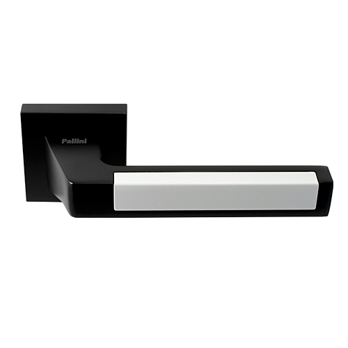 Дверная ручка Pallini Лиссабон PAL-Z05-S MatBlack/White Черный/Белый