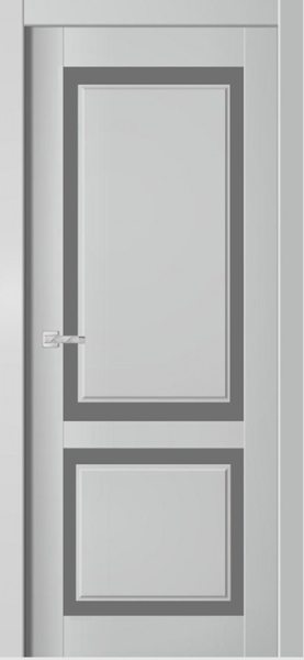 Межкомнатная дверь Дубрава Сибирь ЦДО 490 Soft Touch Серый/ Мателюкс графит 900х2000