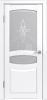 Межкомнатная дверь ALEX DOORS Екатерина ДО Ясень снежный/ Сатин рис. "Гармония" 900х2000