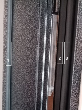 Входная дверь Страж 3К Панорама Зеркало 3/4