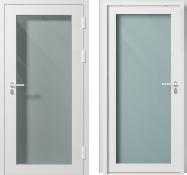 Противопожарная дверь Промет ДПС 1 EIWS-60 RAL 7035 850х2050 Левое