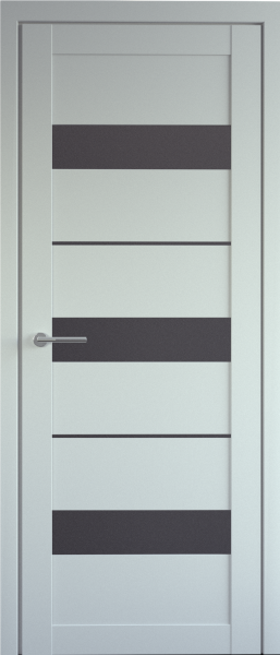 Межкомнатная дверь Albero Прага ДО Винил Платина/ Мателюкс графит 900х2000