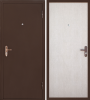 Входная дверь Страж Гост панель Антик медь/ Беленый дуб 960х2050 Правое