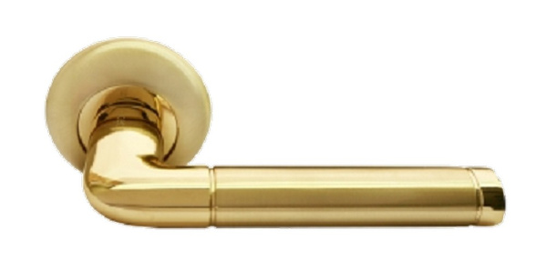 Дверная ручка Rucetti RAP 2  SG/GP Золото матовое/Золото