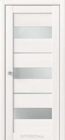 Межкомнатная дверь DVERONA Зета Дуб белый/ Сатин 600х2000
