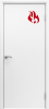Противопожарная дверь AquaDoor ANTIFIRE EI-30 Белый 800х2000, КОМПЛЕКТ