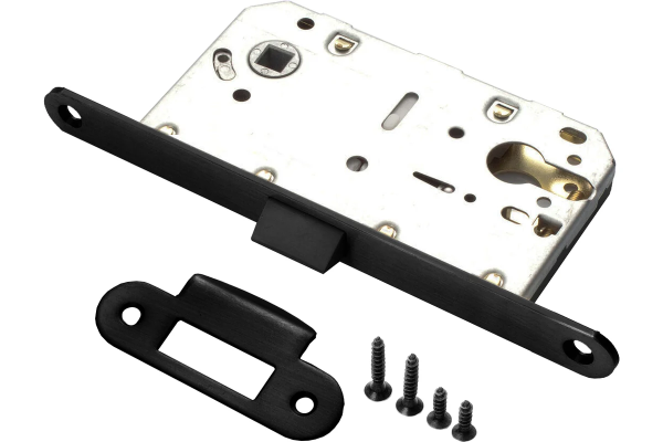 Замок под цилиндр пластиковый INERTA №821-C BL Черный