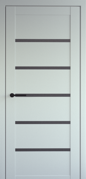 Межкомнатная дверь Albero Вена ДО Винил Платина/ Мателюкс графит 900х2000