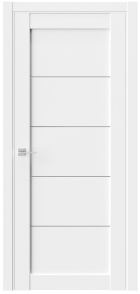 Межкомнатная дверь WestStyle RL 1 ДО Emlayer белый/ Сатинат графит 600х2000