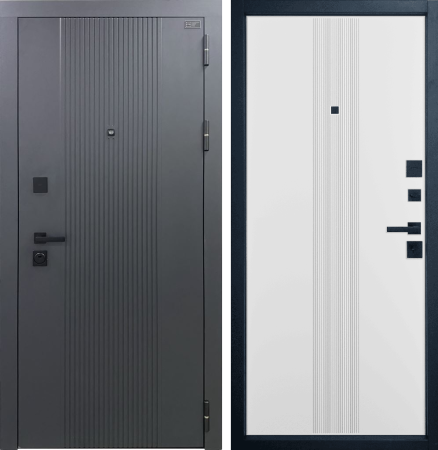 Входная дверь VFD Balance Twin Graphica VR Sharkskin/ Emalex Ice 960х2050 Правое