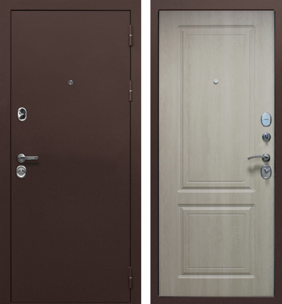 Входная дверь Optimum Триумф Медный антик/ Дуб филадельфия 960х2050 Правое