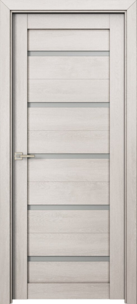 Межкомнатная дверь модель 55 ДО Светлый орех/ Сатин 600х2000