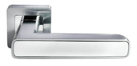 Дверная ручка Morelli Flex MH-44-S55  SC/CP Хром матовый/Хром палированный