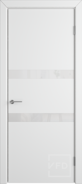 Межкомнатная дверь VFD Niuta ДО Polar/ White Gloss 900х2000 (Врезка под замок)
