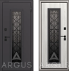Входная дверь с терморазрывом Argus Тепло Бриан Муар графит/ Ясень Ривьера айс 870х2050 Левое