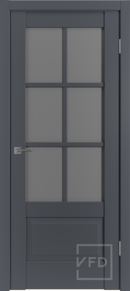 Межкомнатная дверь VFD ER2 ДО Emalex Onyx/ Dark Cloud 900х2000