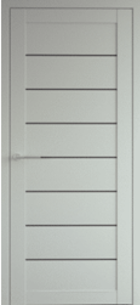 Межкомнатная дверь Albero Сеул ДО Винил Платина/ Мателюкс графит 900х2000