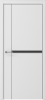 Межкомнатная дверь Albero Графика-2 ДГ Белый/ кромка ABS черная с 4-х сторон 800х2000