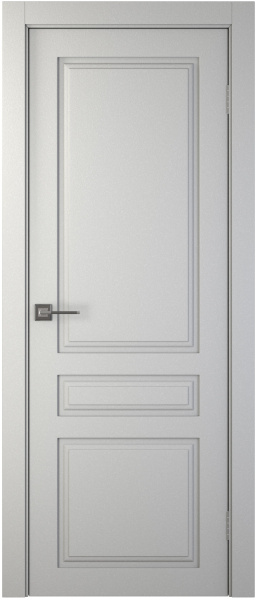 Межкомнатная дверь Synergy Эмилия ДГ Серый матовый 900х2000