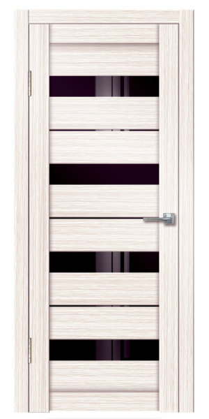 Межкомнатная дверь Дверная линия Милана ДО Сандал/ Черный лакобель 600х2000