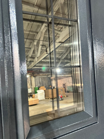 Входная дверь с терморазрывом Ferroni 11 см Протерма ЗD Стеклопакет Графит/ Белый 860х2050 Правое