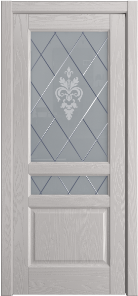 Межкомнатная дверь Мильяна Ребекка ДО Шпон Агат/ ст. "София" светлое 600х2000