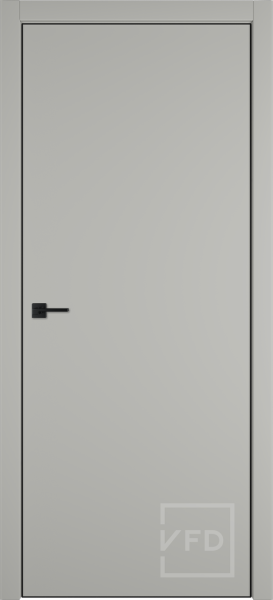 Межкомнатная дверь VFD Basic Z Emalex Taupe/ кромка ABS черная с 4-х сторон 900х2000 (Защелка пласт. WC + накладные петли)