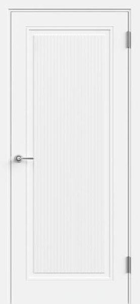 Межкомнатная дверь VellDoris SCANDI 3D 6 Белый (фрзер. Вельвет 1) 600х2000