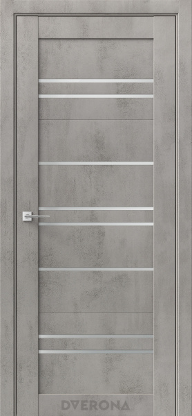 Межкомнатная дверь DVERONA Ритмик 8 Бетон грей/ Сатин 600х2000