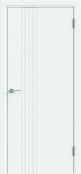 Межкомнатная дверь VellDoris FLAT LUX 3D 1 Белый/ кромка ПВХ белая с 2-х сторон 600х2000