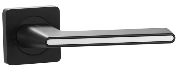 Дверная ручка Vantage V51 AL  BL/W Черный/Белый