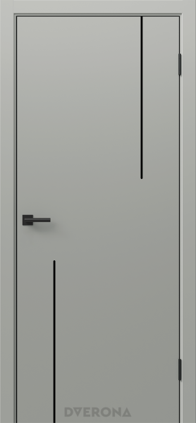 Межкомнатная дверь DVERONA Орион 2.3 ПЭТ Мираж/ ABS черная 900х2000