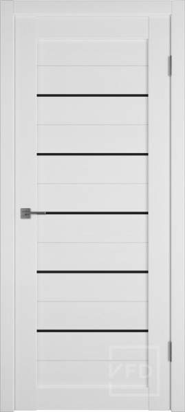 Межкомнатная дверь VFD Atum 5 ДО Snow/ Black Gloss 900х2000