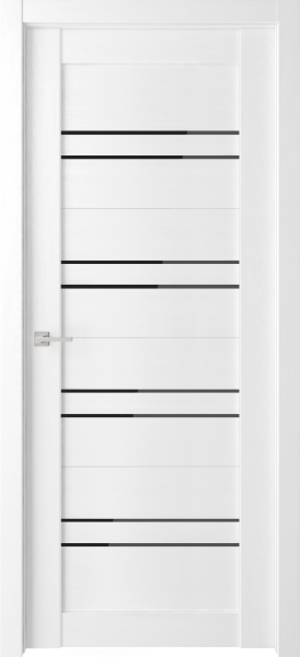 Межкомнатная дверь INFODOORS Grace 316 ДО White crystal/ Черный лакобель 600х2000