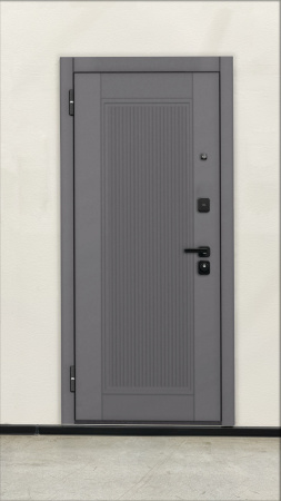 Входная дверь BOST Сенатор Графит/ Белый 860х2070 Правое