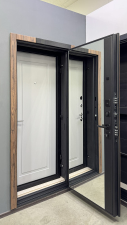 Входная дверь BOST Верона Черная шагрень/ Черная шагрень 860х2070 Левое