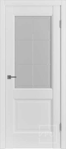Межкомнатная дверь VFD E2 ДО Emalex Ice/ Crystal Cloud 600х2000