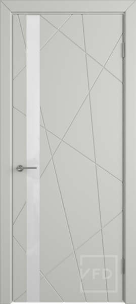 Межкомнатная дверь VFD Flitta ДО Cotton/ White Gloss 900х2000