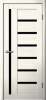 Межкомнатная дверь FlyDoors 217 (B4) ДО Ясень снежный/ Черный лакобель 700х2000