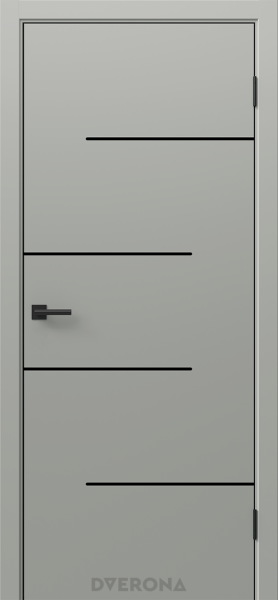 Межкомнатная дверь DVERONA Виста 4.2 ПЭТ Мираж/ ABS черная 600х2000