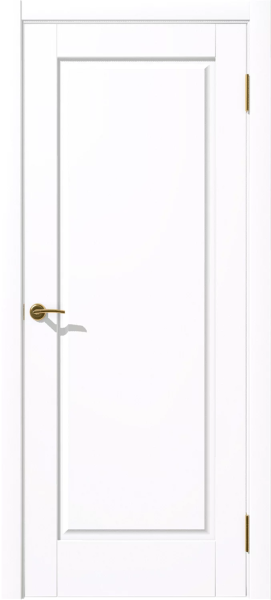 Межкомнатная дверь FlyDoors C6 ДГ Эмалит Белый 600х2000