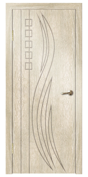 Межкомнатная дверь Дверная линия Альфа ДГ Дуб седой 600х2000