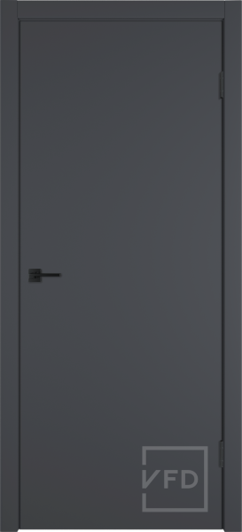 Межкомнатная дверь VFD Basic Z Emalex Onyx/ кромка ABS черная с 4-х сторон 900х2000 (Защелка пласт. WC + накладные петли)