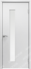 Влагостойкая дверь AquaDoor гладкая ДО модель 4 Белый/ Армированное 600х2000