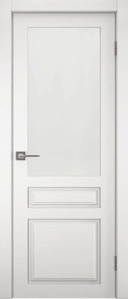 Межкомнатная дверь Synergy Эмилия 1 ДО Белый матовый/ Сатин 900х2000
