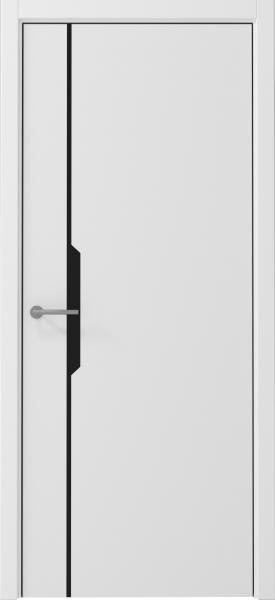 Межкомнатная дверь Albero Графика-4 ДГ Белый/ кромка ABS черная с 4-х сторон 900х2000