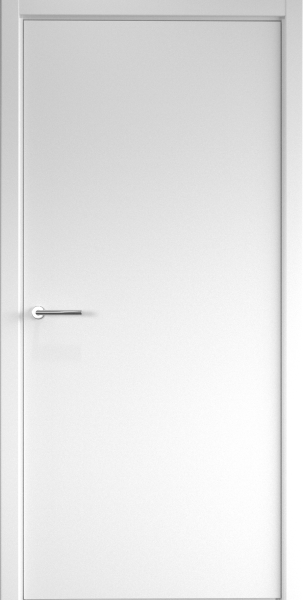 Межкомнатная дверь Albero Геометрия-1 ДГ Белый 600х2000 (Защелка магнит. WC)